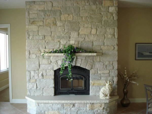Cotswolds Natural Thin Stone Veneer Fireplace