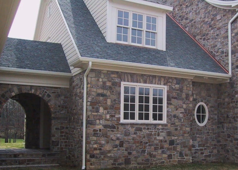 Tantallon Fieldledge Style Real Thin Stone Veneer Front Porch