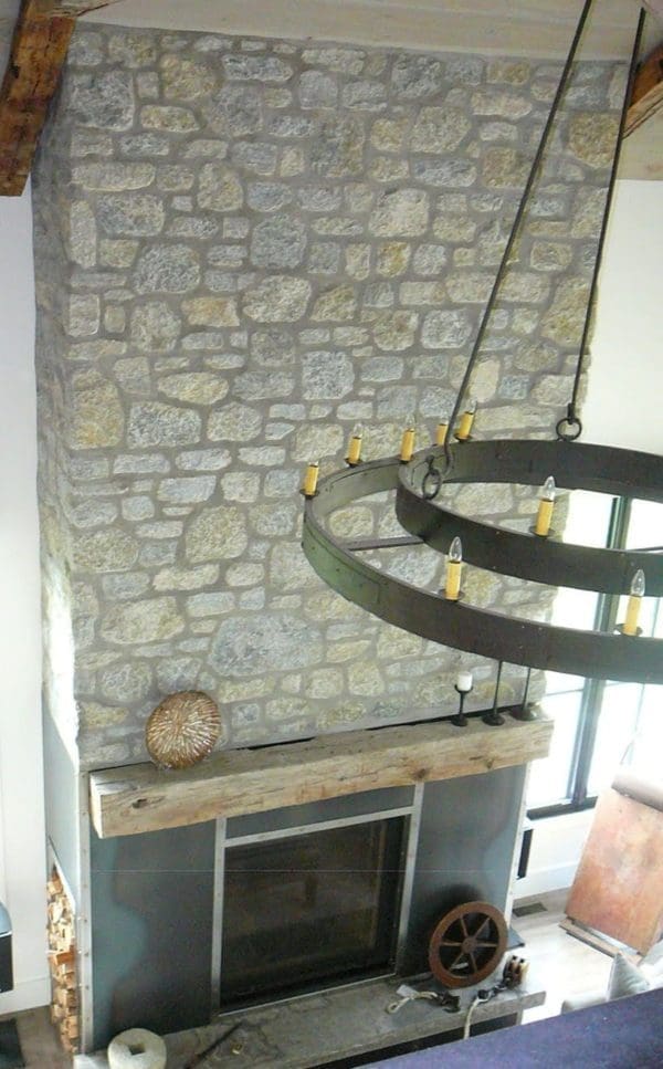 Nottingham Real Stone Veneer Fireplace