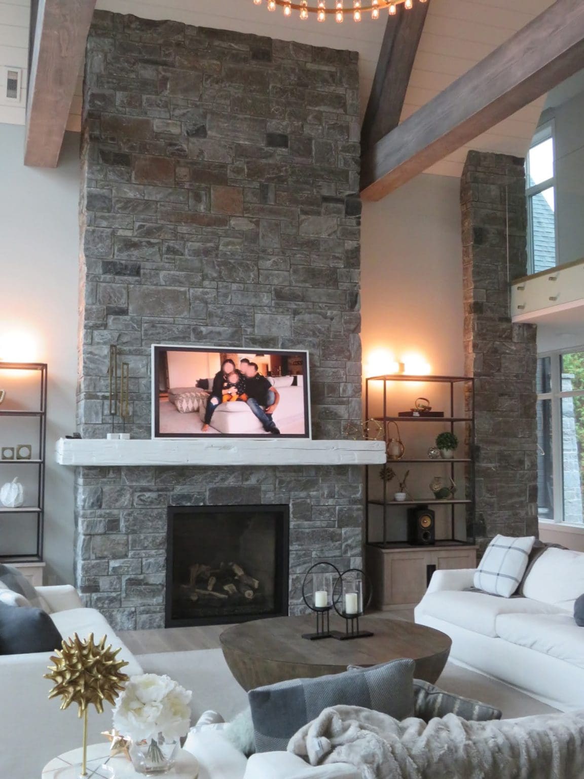 Pembroke Dimensional Natural Granite Thin Veneer Fireplace Quarry Mill 3287