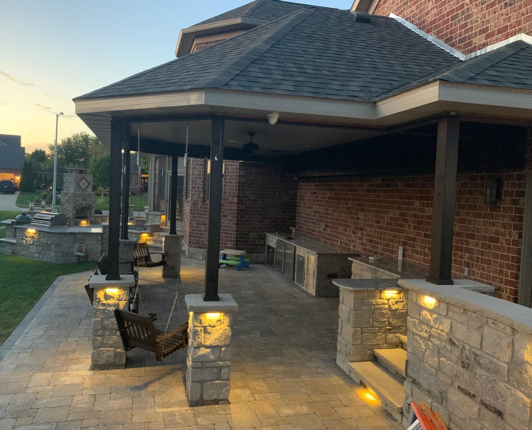 Addison Tumbled Sawed Height Real Stone Veneer Outdoor Living