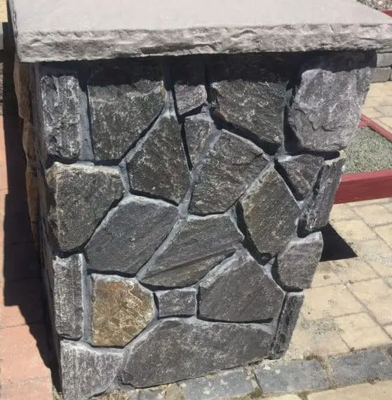 Cardiff Real Thin Stone Veneer Pillar