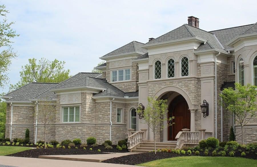 Chalet Residential Natural Stone Veneer Exterior