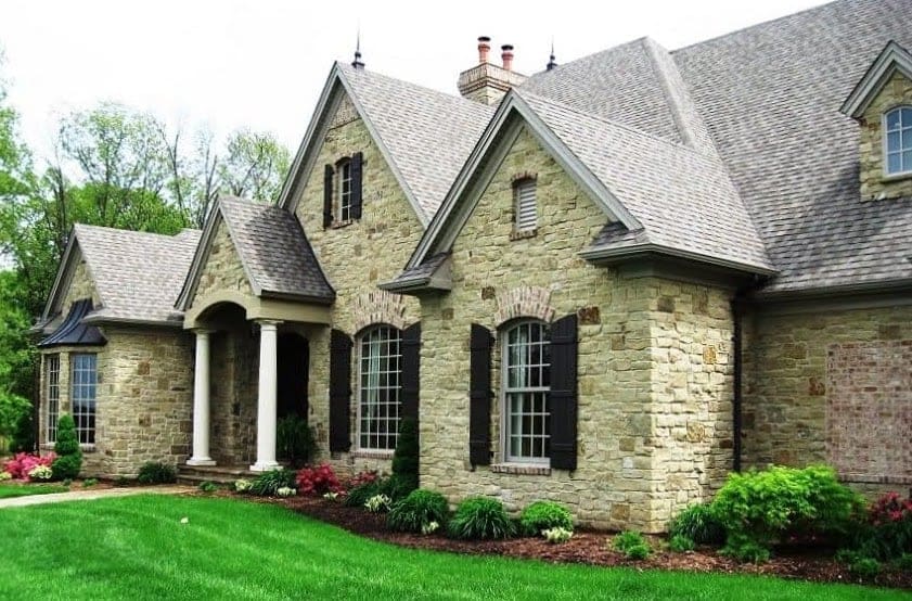 Custom Mayfair Natural Stone Veneer Home Blend