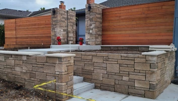 Joliet Natural Stone Veneer Installation in Progress