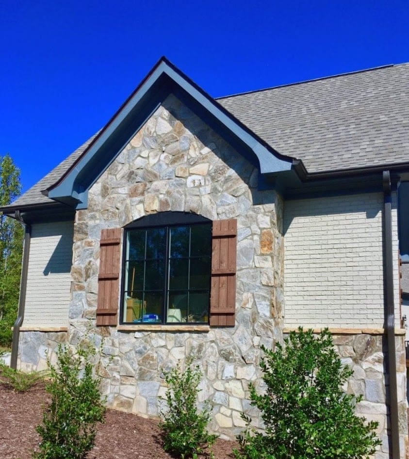 Lowell Real Thin Stone Veneer Accent Wall and Wainscoting