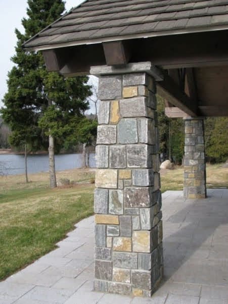 Vancouver Natural Thin Stone Veneer Pillars