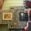 Feldberg Real Thin Stone Veneer Drystacked Sunroom Fireplace
