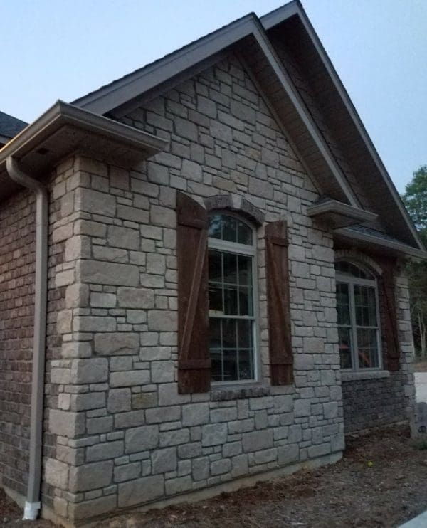 Chalet Real Thin Stone Veneer Accent Wall