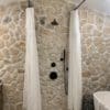 Door County Beachstone Natural Limestone Thin Veneer Bathroom