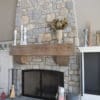 Chateau and Nottingham Real Limestone Thin Veneer Interior Fireplace