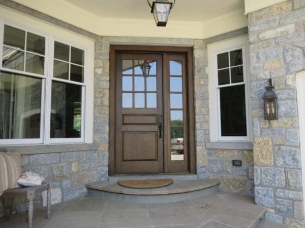 Chateau and Nottingham Real Stone Veneer Front Porch