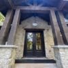 Door County Fieldstone Natural Stone Veneer Custom Blend Front Entrance