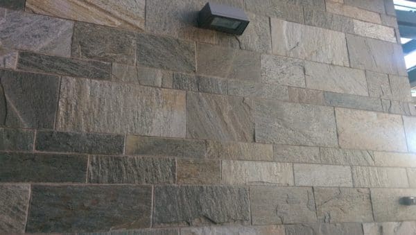 Versailles and Marbella Real Stone Veneer Blend Commercial Exterior