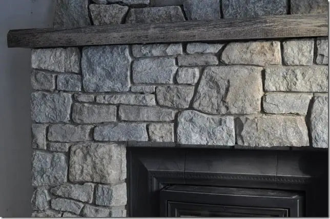 Chateau Real Thin Stone Veneer Fireplace Installation