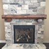 Jodeco Custom Natural Thin Stone Veneer Fireplace