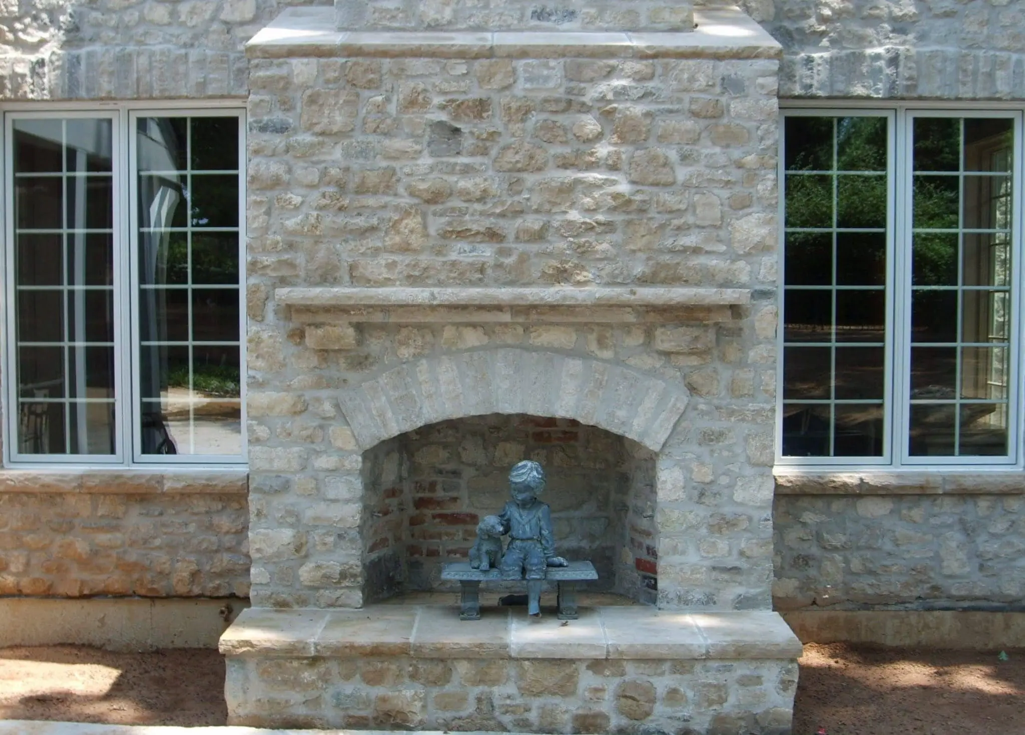 Malahide Real Thin Stone Veneer Fireplace
