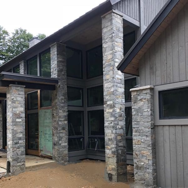 Atchison Custom Natural Thin Stone Veneer with Tans