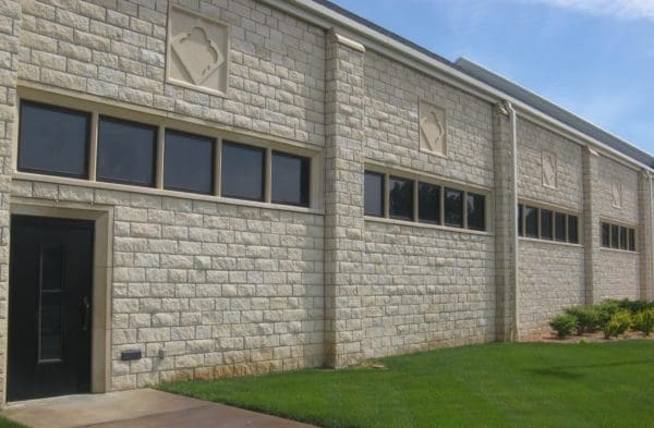 Athens Natural Dimensional Stone Commercial Exterior with Only 7.75 Inch Pieces