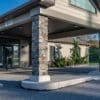 Calico Natural Thin Stone Veneer Commercial Front Entrance