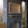 Augusta Real Ledgestone Thin Veneer Outdoor Living Fireplace