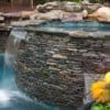 Augusta Real Thin Stone Veneer Pool and Spa